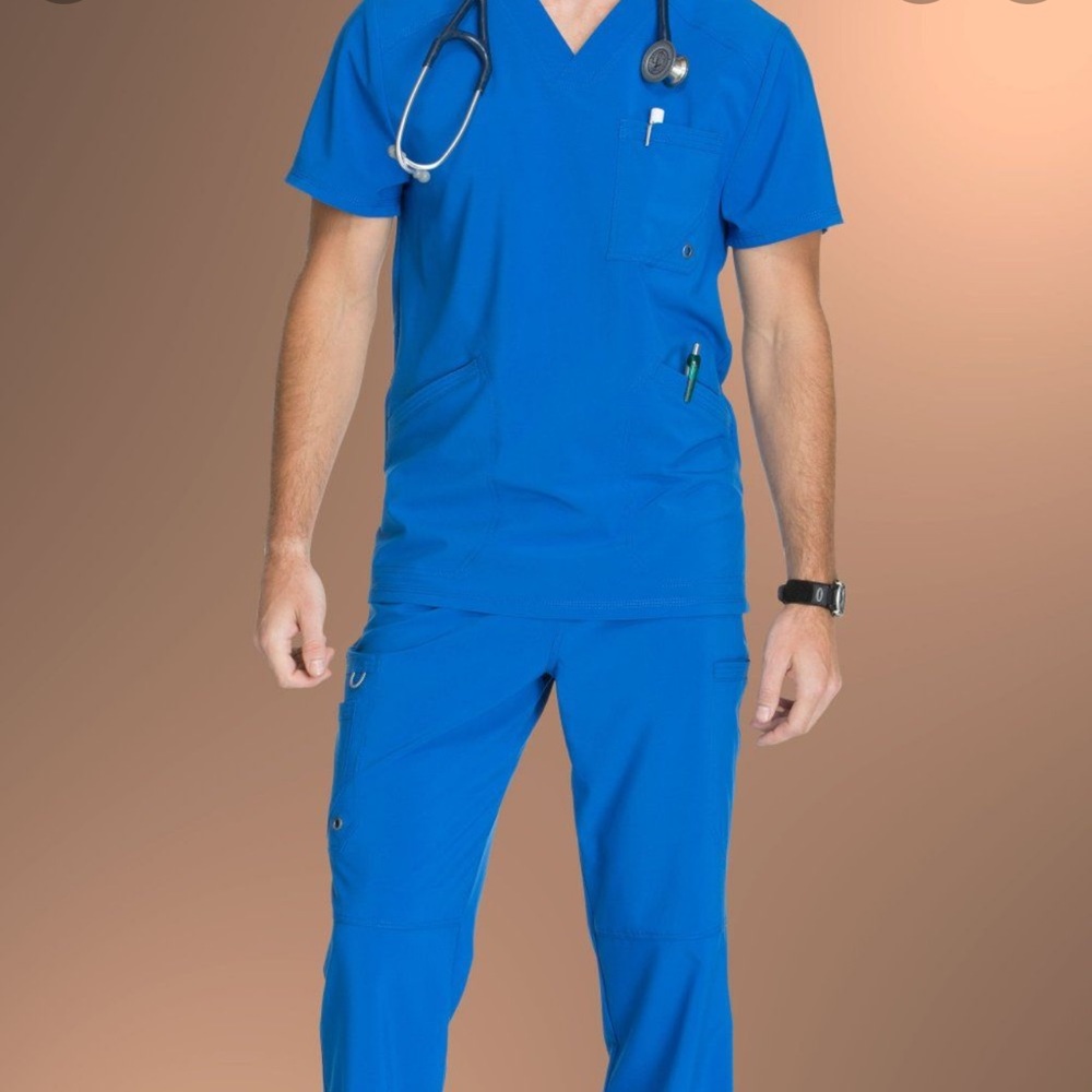 Male Large scrub top. Infinity  brand slightly used